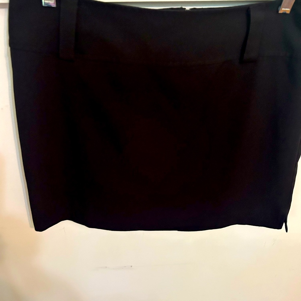 Black mini skirt